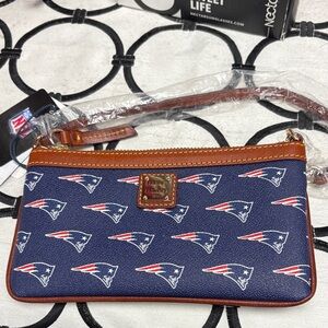 Dooney & Bourke Blue Patriots Wristlet- NWT